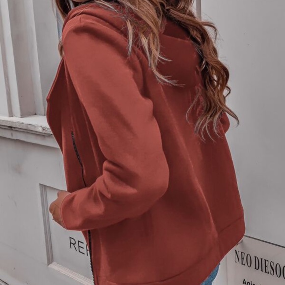 Redwood Minimalist Zipper Hoodie Pocket Jacket Shacket - Picture 8 of 9